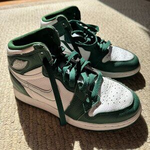 Air Jordan 1 Mid 3.5 boy girl white green